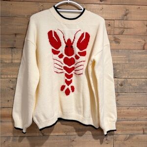 Cream Lobster Sweater see description